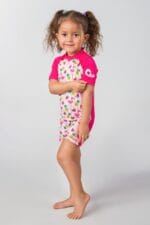 ⁦مايوه أطفال فلامنجو بكم قصير بناتي⁩ - الصورة ⁦3⁩