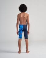 ⁦شورت سباحة أولادي - باللون الكحلي مع نقشة الحجر الازرق⁩ - الصورة ⁦2⁩