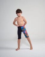 ⁦شورت سباحة أولادي -باللون الأسود مع نقشة الضفيرة⁩ - الصورة ⁦2⁩