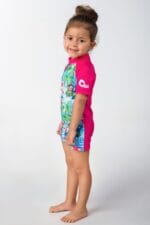 ⁦مايوه أطفال ستيتش بكم قصير بناتي⁩ - الصورة ⁦2⁩