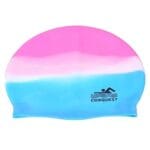 بونيه سباحة كلاسيكي من السيليكون للأطفال ملون
