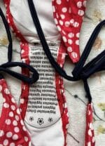 ⁦بكيني سفلي حريمي كلاسيك بنقشة "Polka Dot" - أربطة جانبية قابلة للتحكم مستورد⁩ - الصورة ⁦4⁩