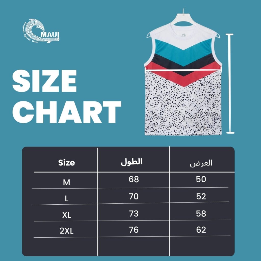 مقاس M
مقاس L
مقاس XL
مقاس 2XL