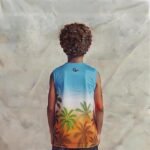 تيشيرت كت أولادي بتدرج ألوان من MAUI - بطبعة النخيل الاستوائية - الصورة 2